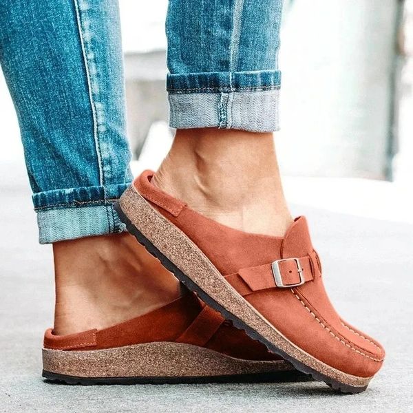Brynn women's orthopedic slip-on mules, designed for comfort with arch support & lightweight feel.