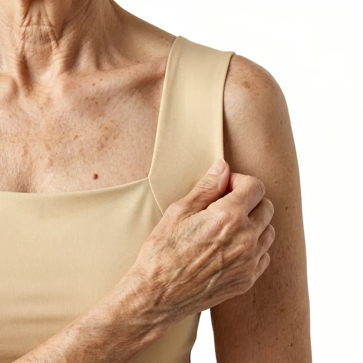 Wire-free women's tank top with built-in bra, ultimate comfort for all-day wear.