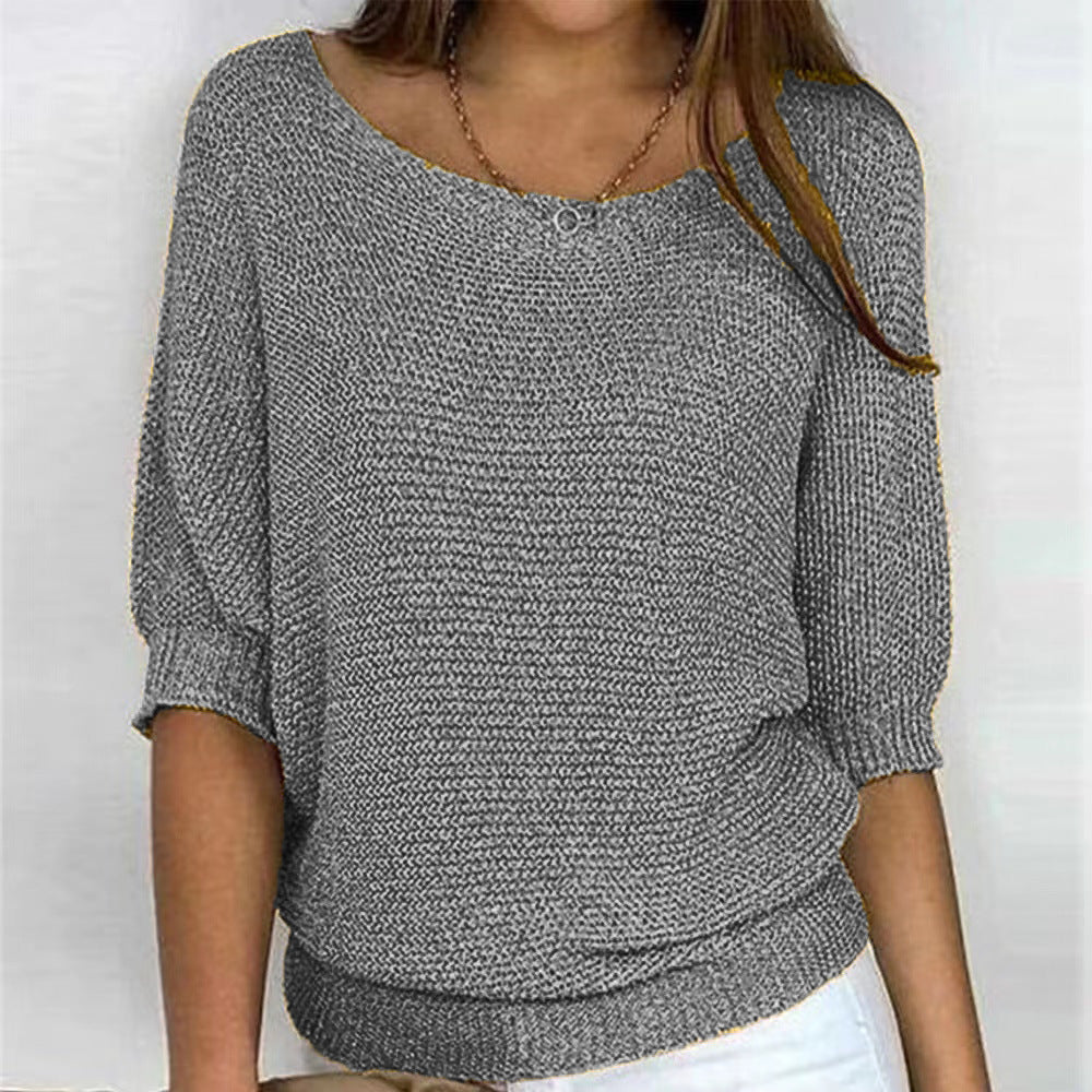 Carla ultra-soft women's comfort sweater. Perfect cozy long sleeve pullover for fall and winter warmth.