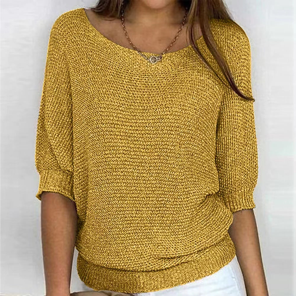 Stylish women's Carla comfort sweater. Ultra-soft long sleeve round neck pullover, great for versatile everyday fashion.