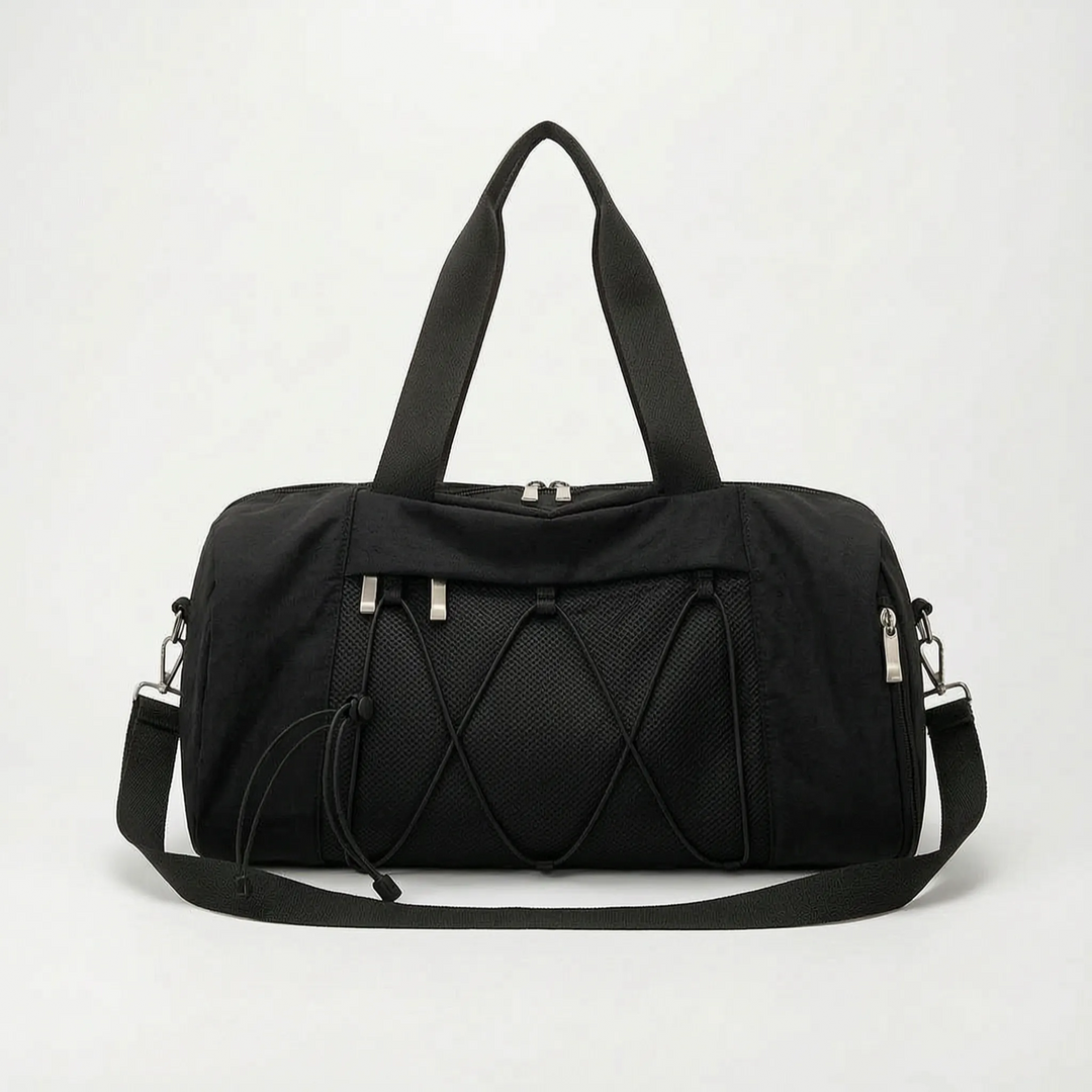 Lightweight women's athletic duffel bag, your go-to for workouts, sports, and weekend adventures.