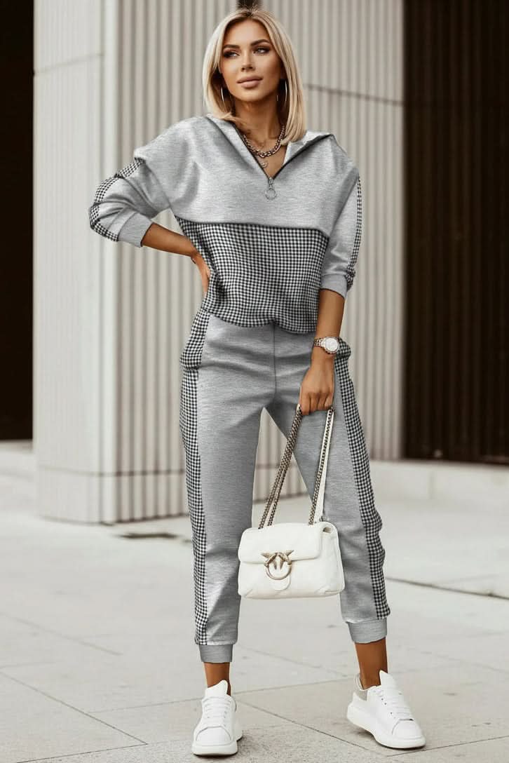 Casual women's tracksuit set, offering effortless style and comfort for daily wear.