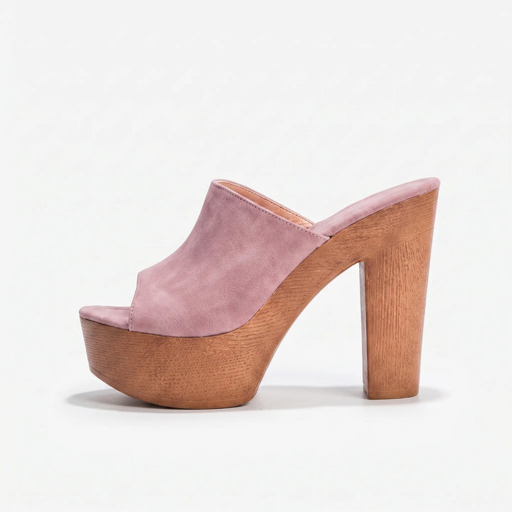 Versatile women's high heel platform sandals, great for dressy or casual wear.