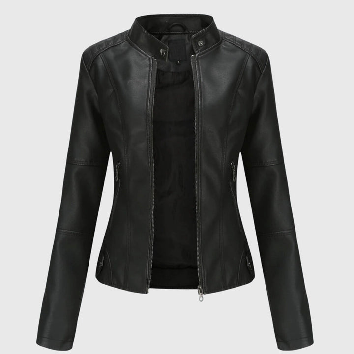 Women's chic oversized shacket in a versatile neutral tone, featuring a stylish button front & classic collar.