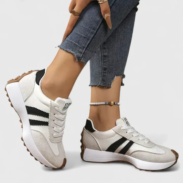 Stylish women's chunky sole athletic footwear. Ideal running and training shoes for gym and sport activities.
