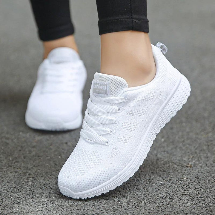 Orthopedic women's comfort shoes for daily walks, lace-up style for a secure fit.