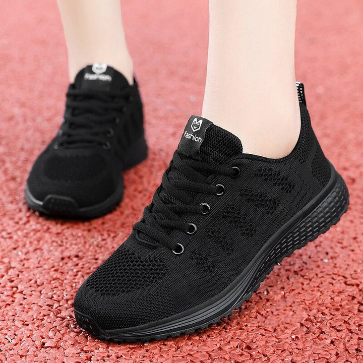 Women's classic orthopedic walking shoes, lace-up, perfect for active use and pain relief.