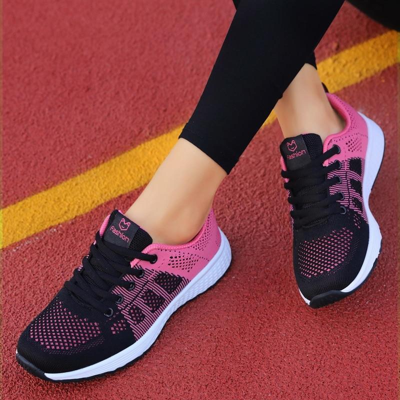 Lightweight women's orthopedic walking shoes, lace-up design, perfect for all-day comfort.