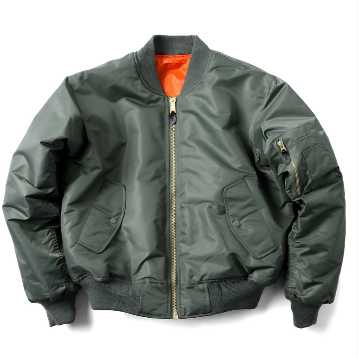 Women's classic rib-knit bomber jacket, perfect for versatile everyday casual style.