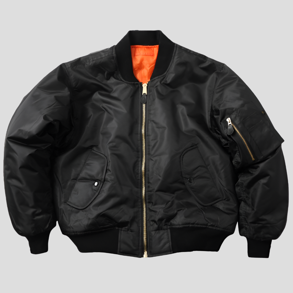 Everyday women's rib-knit bomber jacket, a timeless classic fashion outerwear piece.