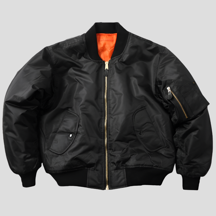 Everyday women's rib-knit bomber jacket, a timeless classic fashion outerwear piece.