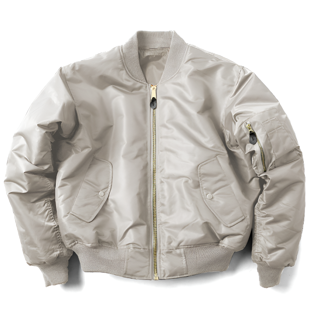Stylish women's rib-knit bomber jacket, classic design for versatile everyday outerwear.