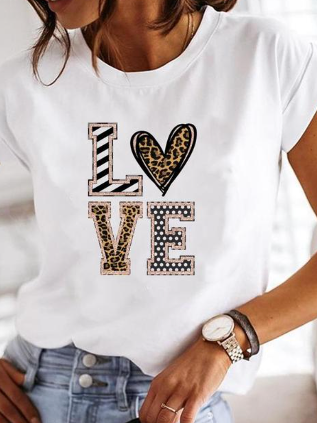 Versatile women's short sleeve t-shirt. A basic, relaxed fit top for casual summer fashion & everyday wear.