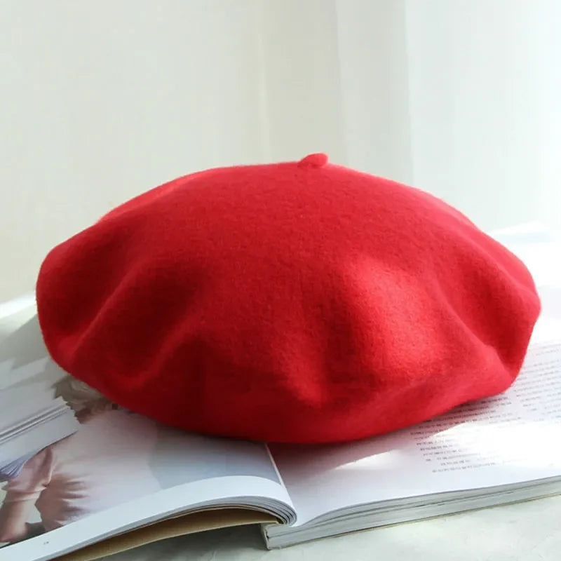 Sophisticated women's soft winter beret hat, a classic chic headwear accessory for elevated style.