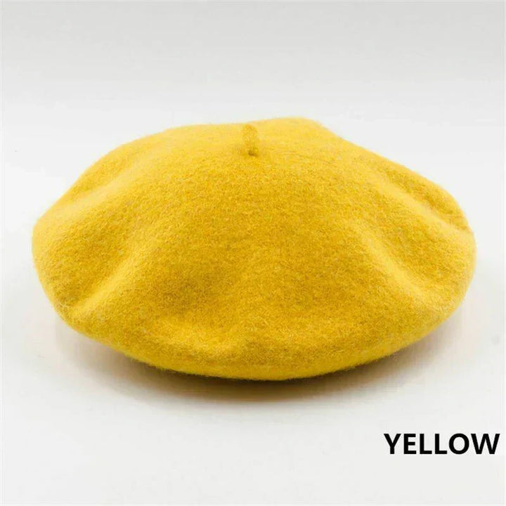 Women's classic soft winter beret hat, essential chic headwear for elegant cold weather style.