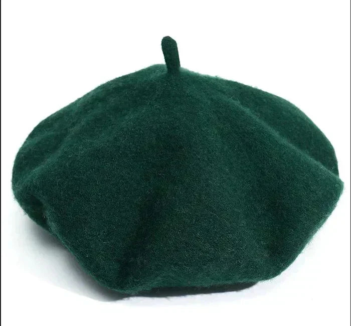 Cozy women's classic winter beret, soft comfortable headwear for everyday style and warmth.