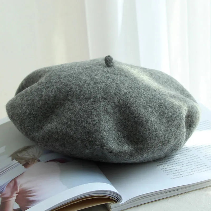 Stylish women's soft winter beret, a perfect classic accessory gift for fashion-conscious women.