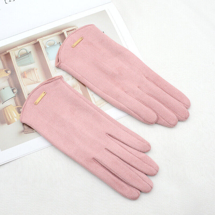 Everyday warm touchscreen ladies' gloves, essential for winter walks and cold commutes.