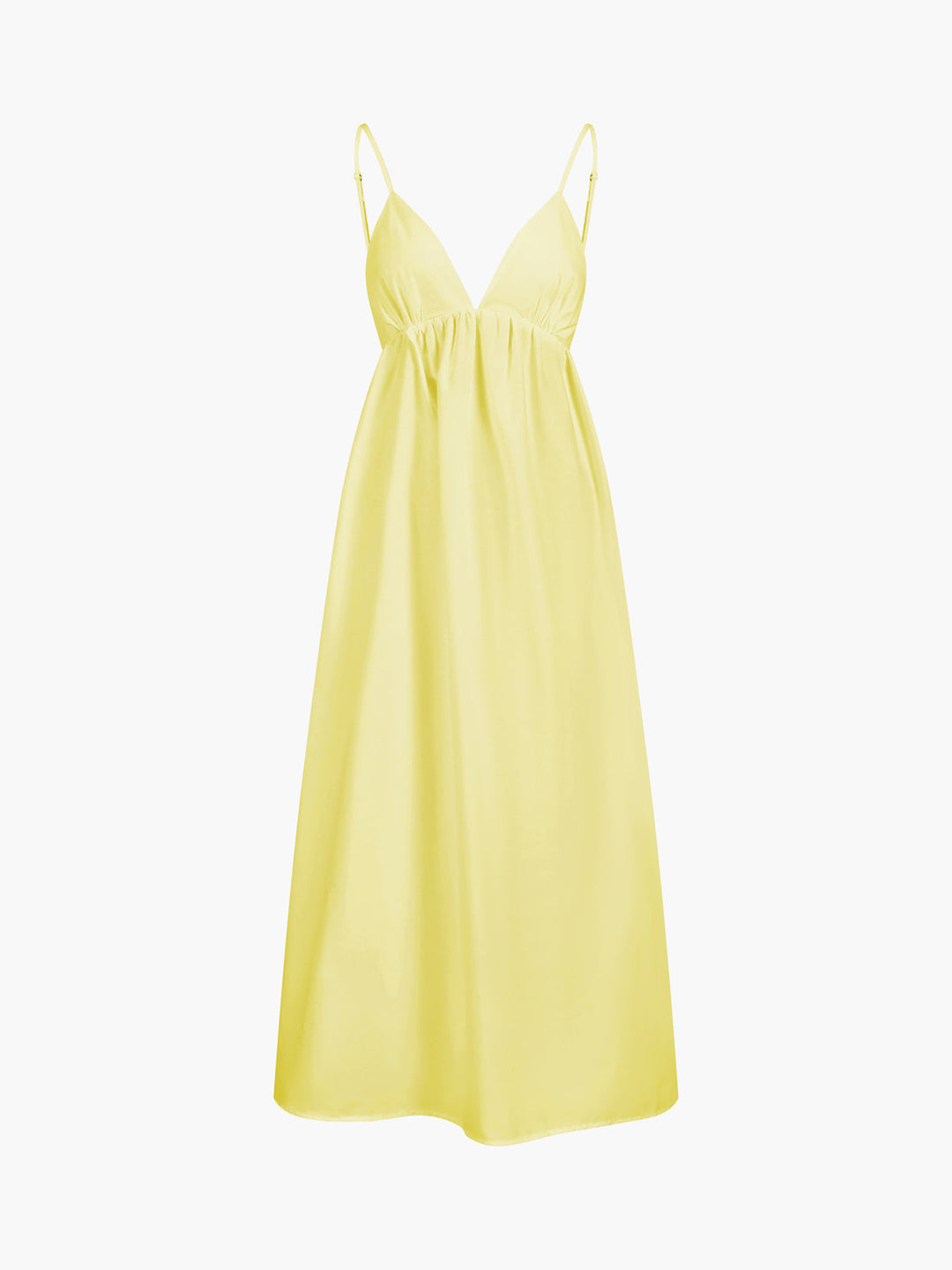 Stylish women's Coastal Cowgirl open back flowy maxi dress. Sleeveless V-neck, ideal for summer vacation.