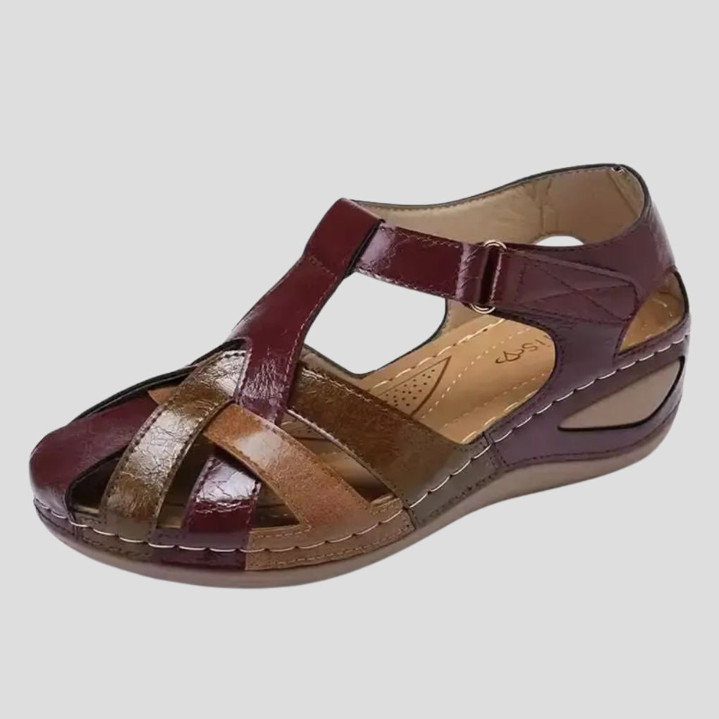 Women's comfort sandals with arch support, ideal for daily wear & foot pain relief. Stylish orthopedic footwear.
