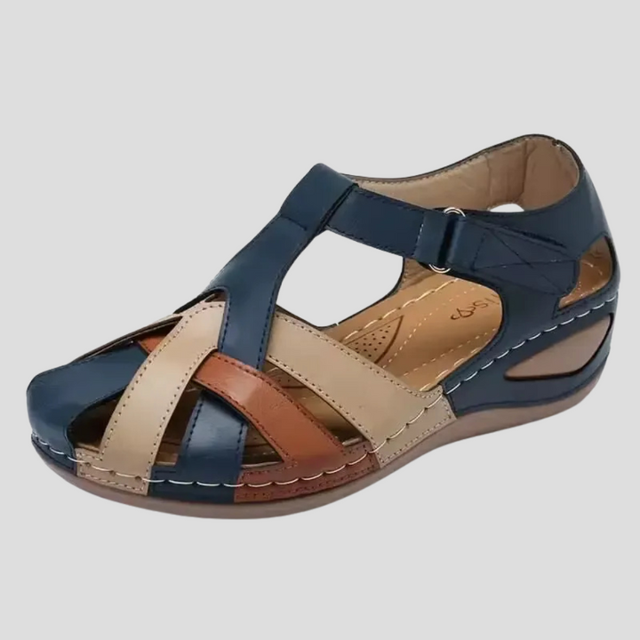 Durable women's arch support sandals. Comfort footwear with adjustable straps for orthopedic foot pain relief.