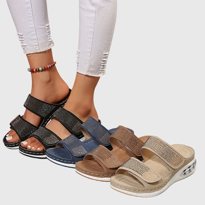 Slip-resistant comfort sandals for women, offering excellent arch support for casual summer footwear.