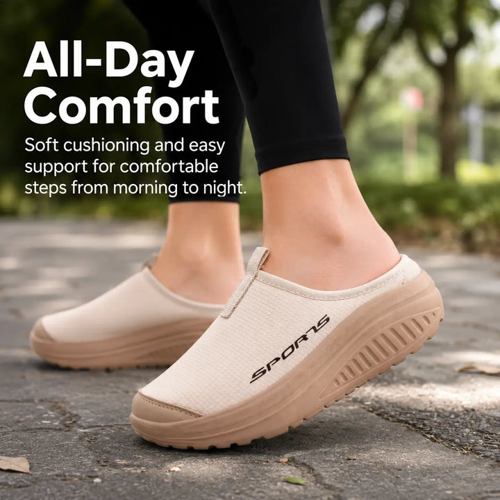 Women's comfortable home shoes: slip-on, closed-toe orthopedic slippers for ultimate relaxation.