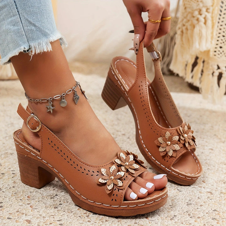Comfortable women's open-toe sandals with adjustable straps, great for daily summer footwear.