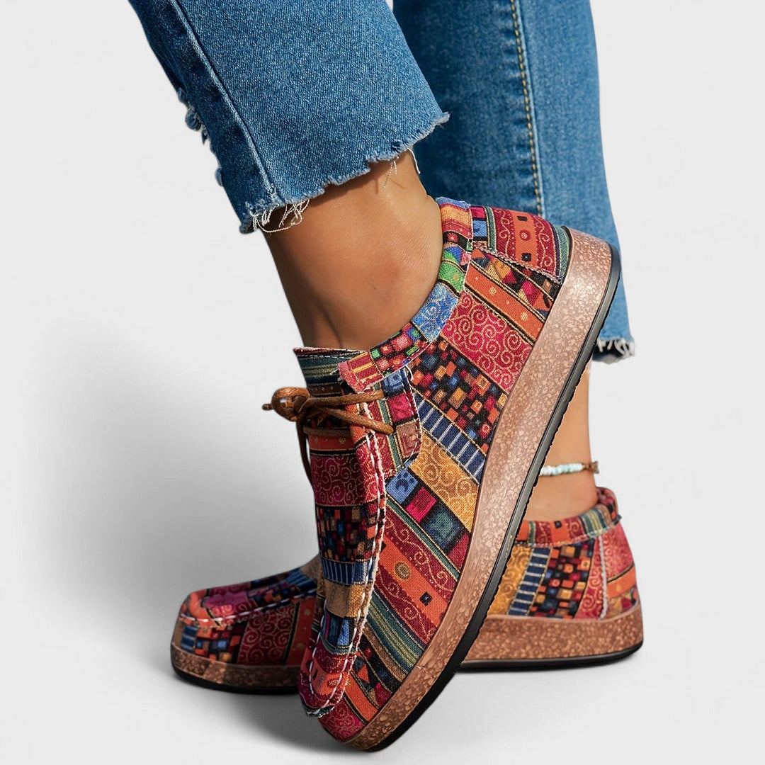 Slip-on women's athletic casual sneakers for daily wear, featuring wide heel support & all-day comfort.