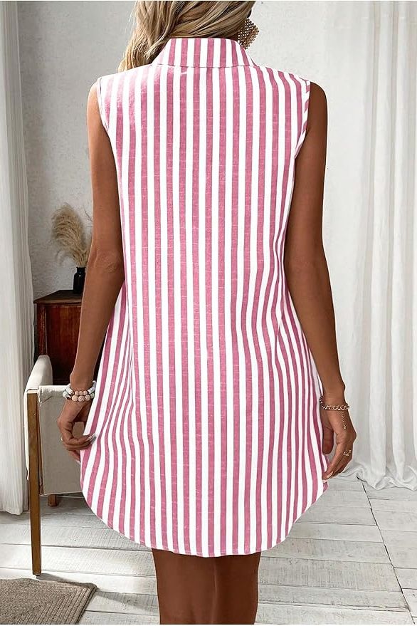 Versatile women's comfortable midi dress. A classic everyday staple, perfect for casual spring/summer style.