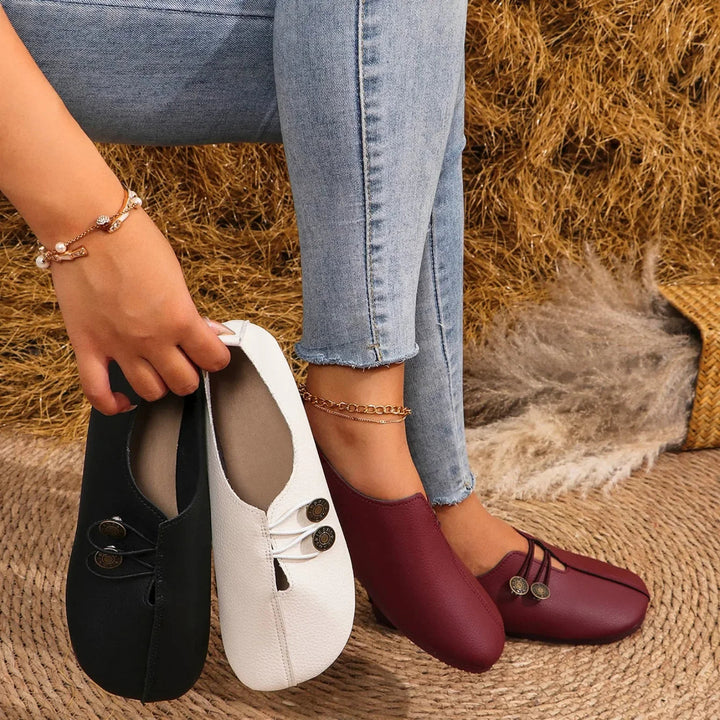 Women's comfortable everyday slip-on loafers. Perfect casual flats for versatile spring & summer walking.