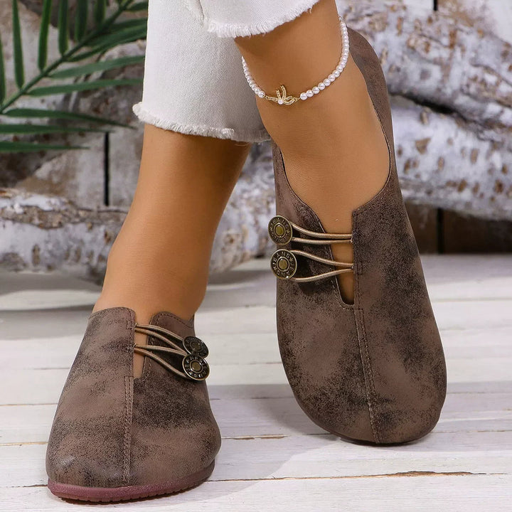 Stylish women's comfort loafers. Everyday casual slip-on flats with a round toe for easy spring & summer wear.