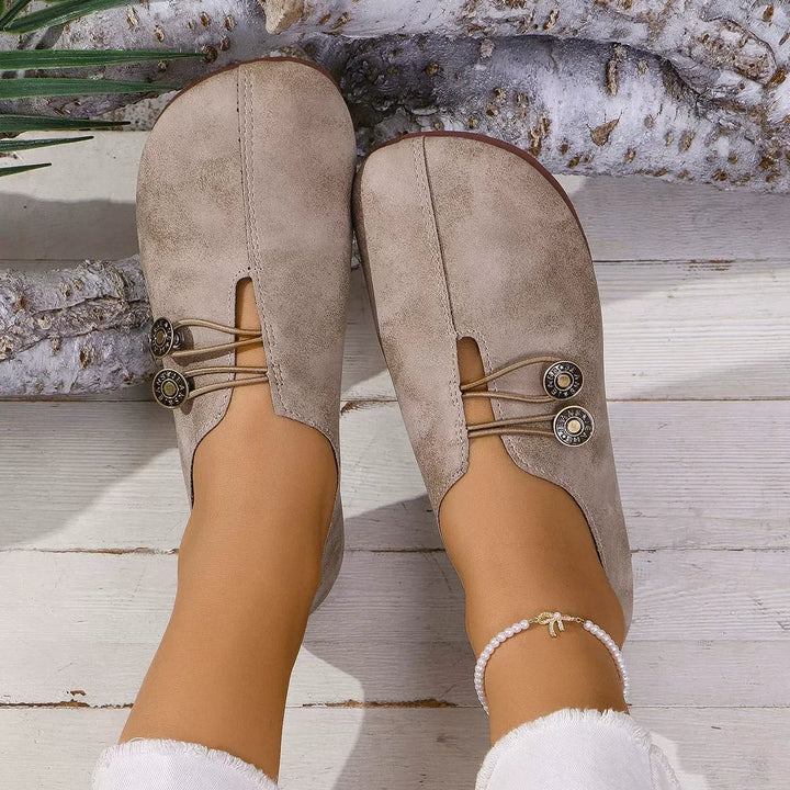 Women's walking loafers, comfortable everyday casual flats. Easy slip-on style for versatile spring & summer outfits.