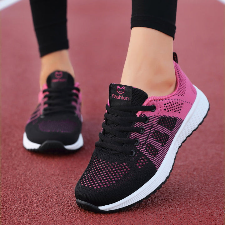 Comfortable ladies' walking shoes, orthopedic athletic sneakers designed for daily comfort & support.