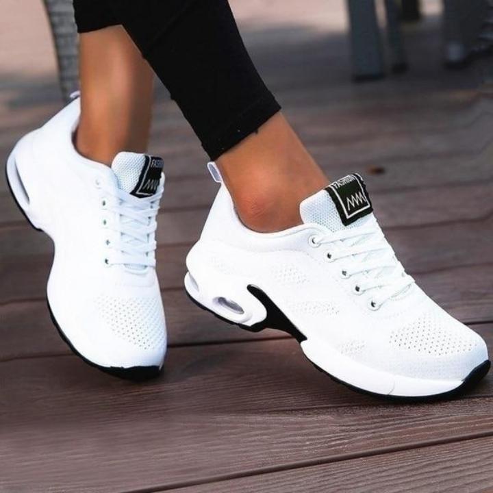 Supportive women's athletic shoes with orthopedic features for active women. Great for walking.