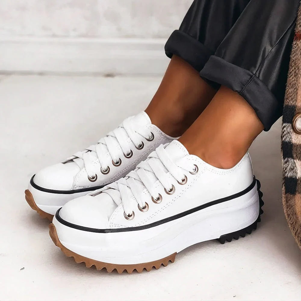 Women's comfortable orthopedic sneakers for walking, featuring arch & posture support for everyday comfort footwear.