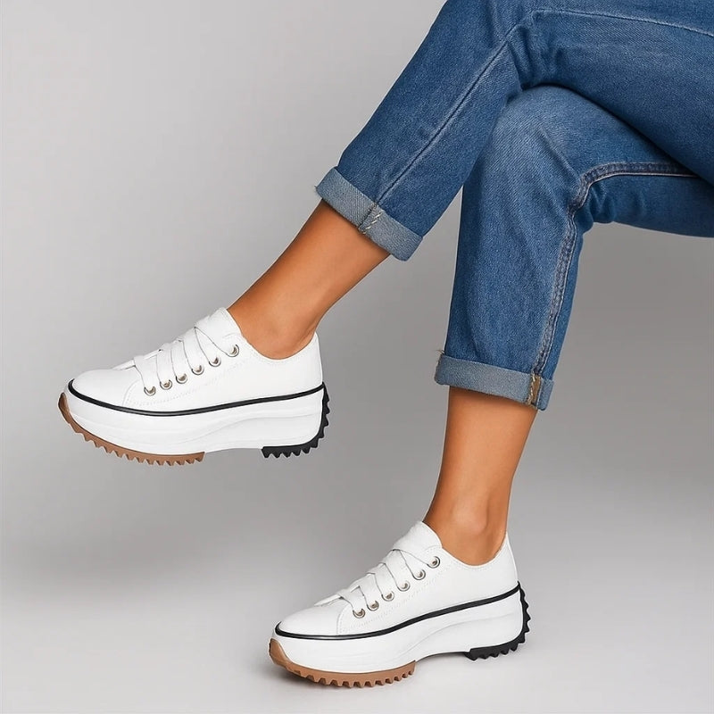 Supportive women's orthopedic sneakers with advanced arch & posture support, designed for ultimate comfort footwear.