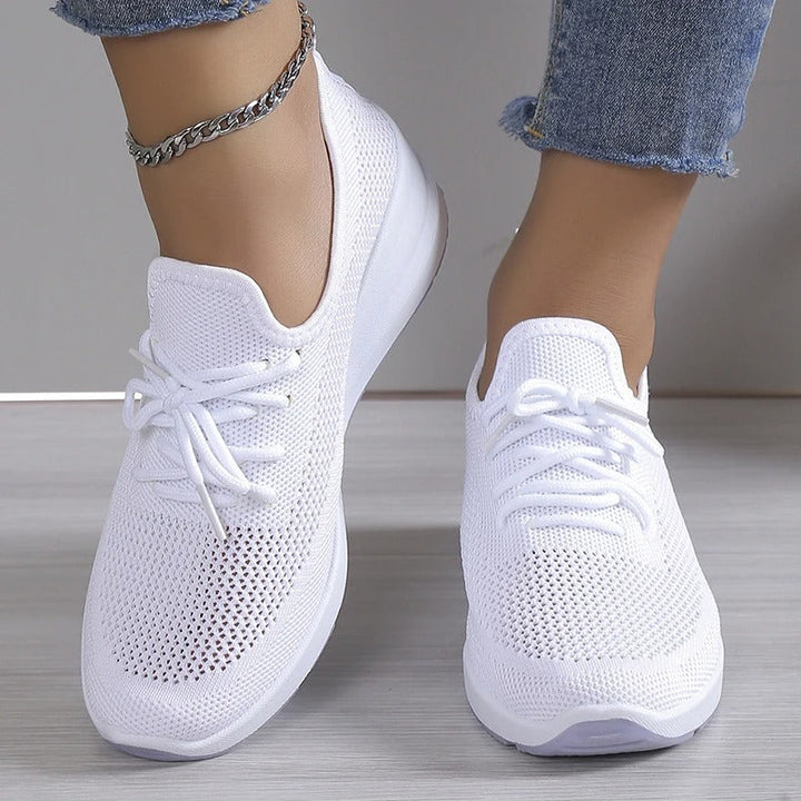 Elevated style with women's comfortable wedge platform sneakers, ideal for trendy everyday footwear.