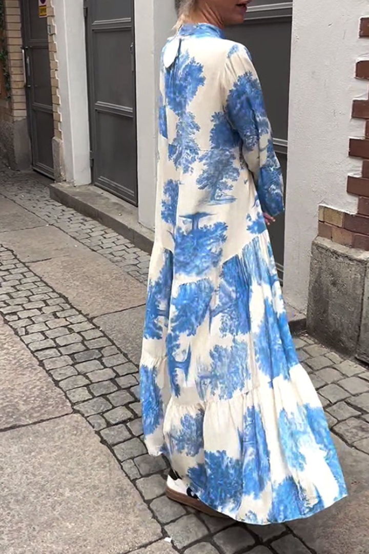 Chic women's comfortable maxi dress. Relaxed, elegant fit for effortless everyday style. Perfect summer fashion.