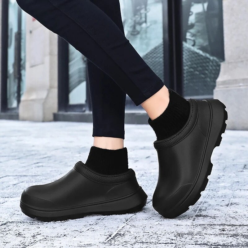 Soft knit cuff women's clogs, Madeline slip-on style. Comfortable & casual waterproof footwear.