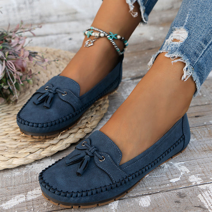 Women's comfortable slip-on loafers with cushioned support for all-day walking.