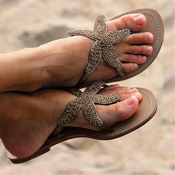 Lightweight flat slide sandals for women, ensuring all-day comfort for casual summer activities.