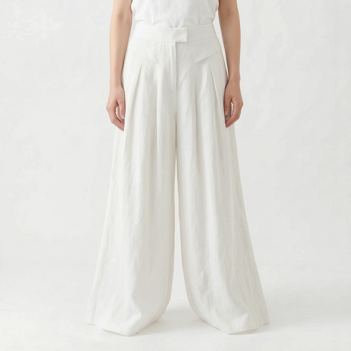Stylish & comfortable women's wide leg summer pants. Loose, relaxed fit for ultimate casual fashion & warm days.