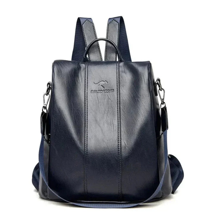 Secure women's anti-theft travel backpack, water-resistant & RFID protected. Versatile convertible design.