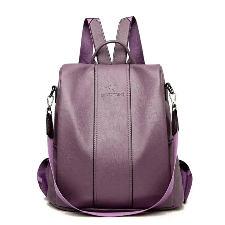 Elegant women's anti-theft convertible backpack. A stylish and secure handbag for daily use & travel.
