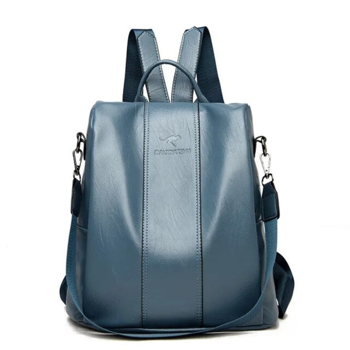Women's anti-theft shoulder bag & backpack, showcasing secure zippers, water resistance, and spacious design.