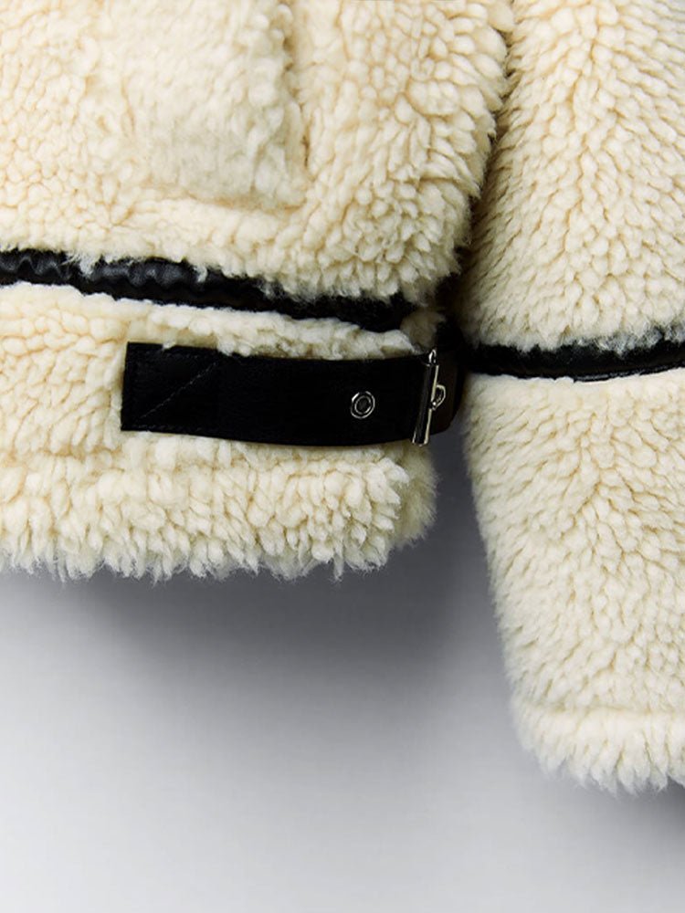 Stylish women's aviator jacket, offering warm winter comfort & a chic look for any casual occasion.