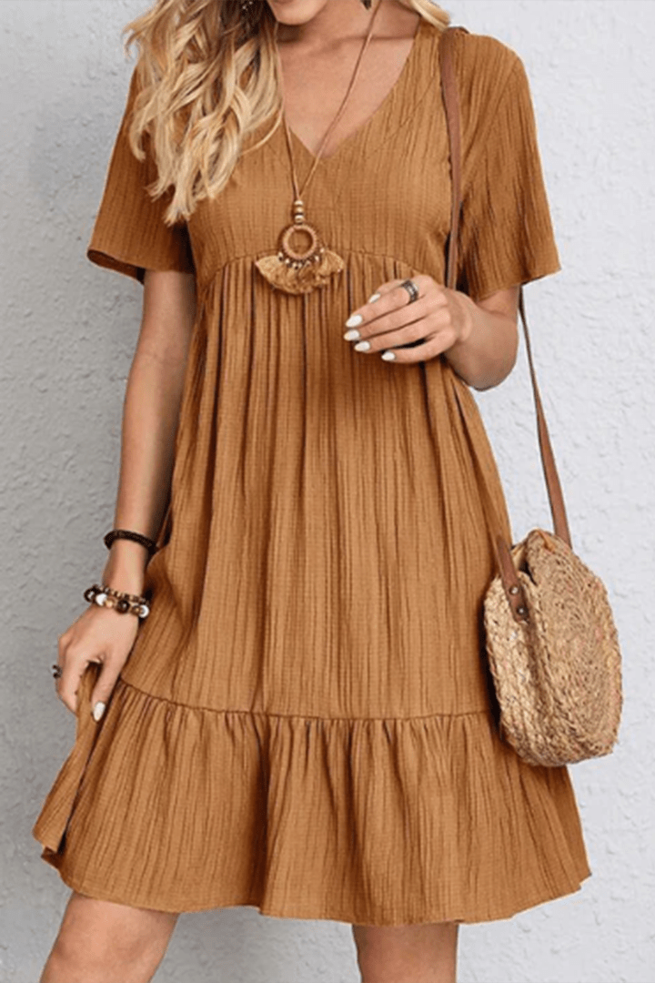 Timeless women's midi dress, a flowy and comfortable option for effortless style from day to night.