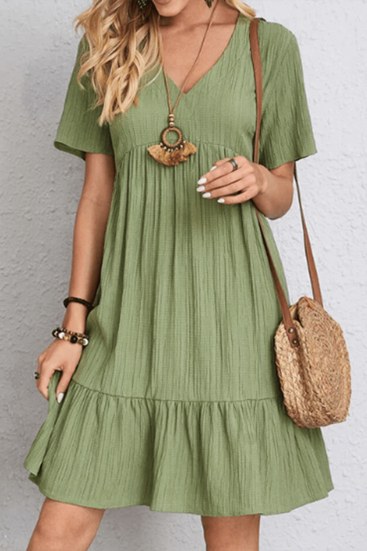Cozy women's everyday midi dress, a comfortable and elegant wardrobe staple for any casual occasion.