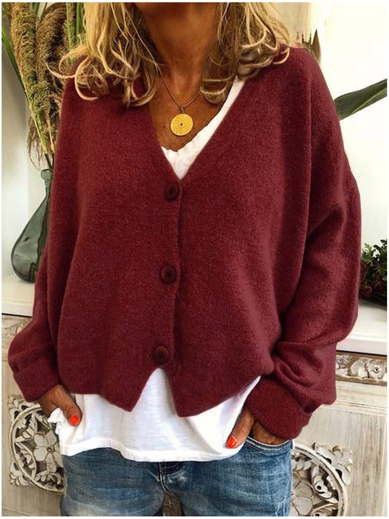 Chic open front women's cardigan, made from a soft knit for cozy layering & autumn warmth.